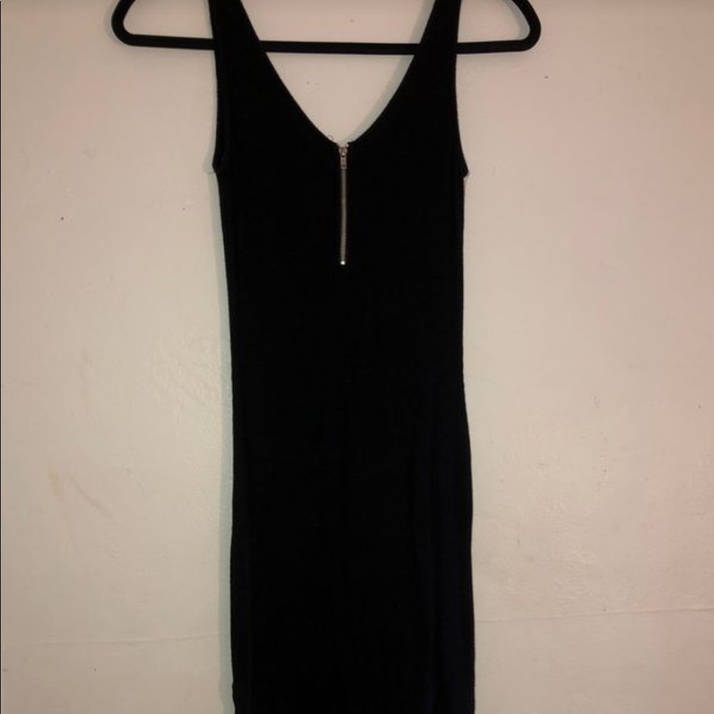 Sexy Black Midi Dress